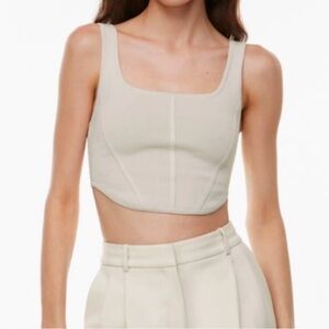Elegant Cream Women's Crop Top